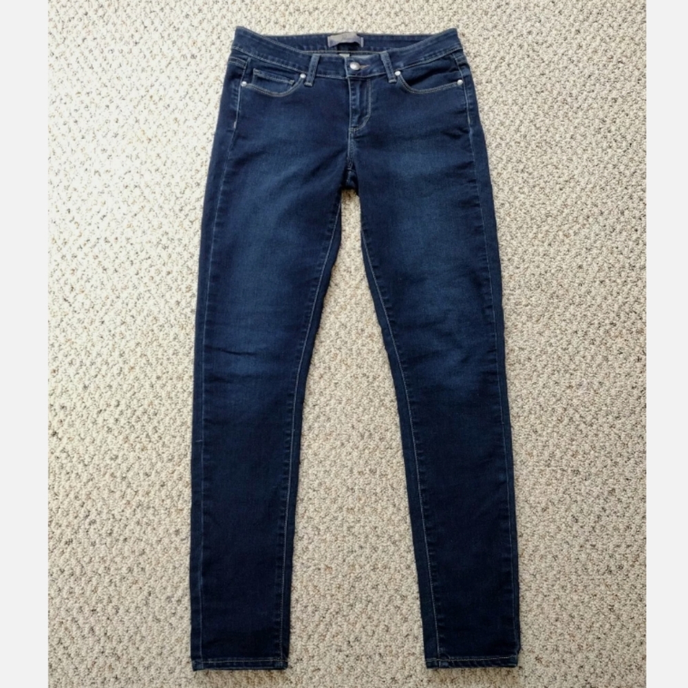 PAIGE PEG SUPER SKINNY STRETCH JORDAN DARK WASH JEANS ANKLE
